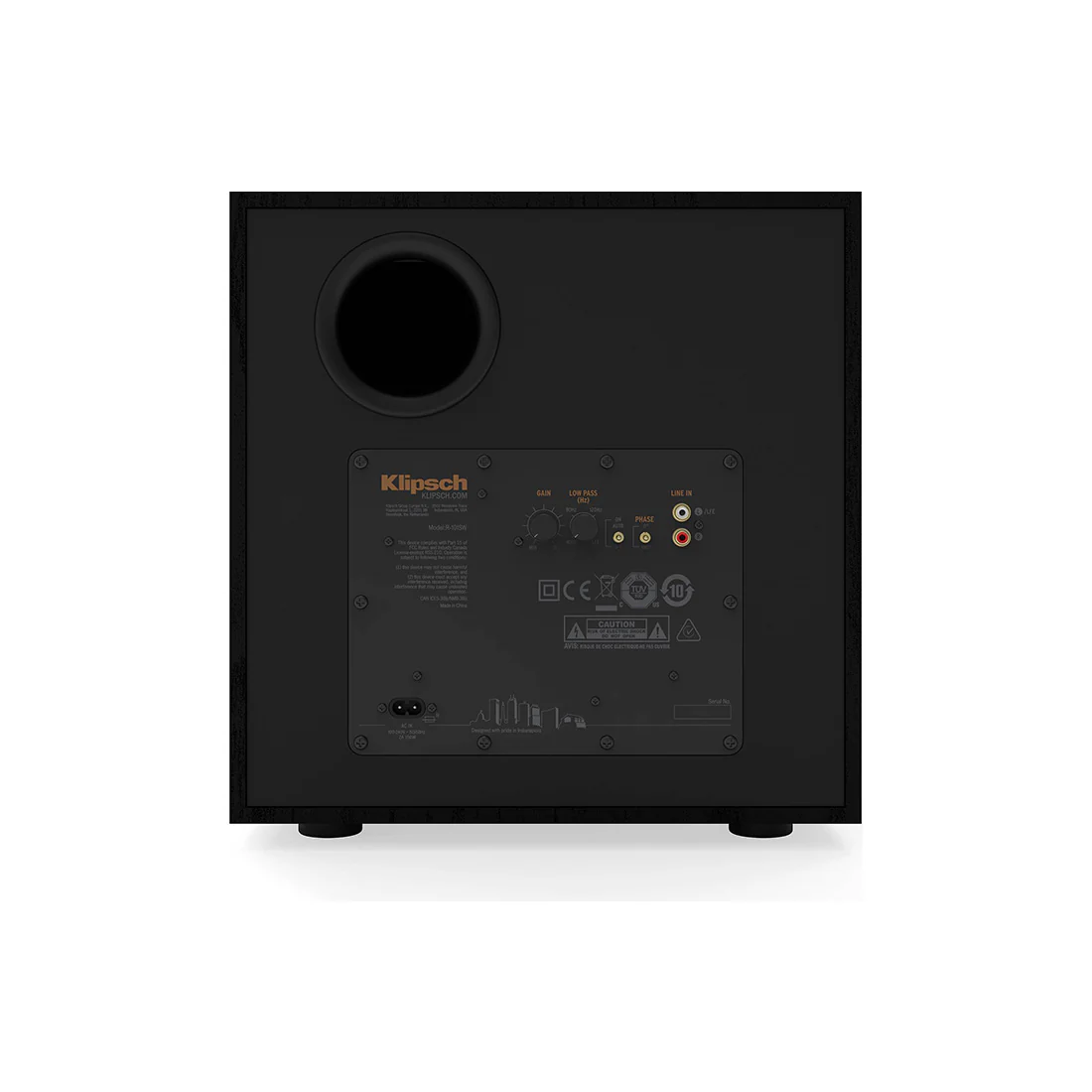 Klipsch R-101SW Powered 10" Subwoofer - Black - 2023 Model (R101SW) - Image 8