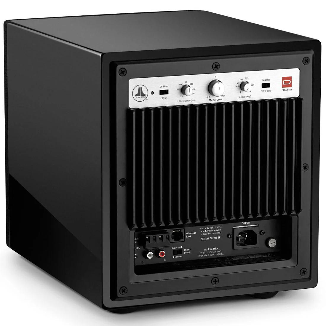 JL Audio Home Audio D108-GLOSS 8" Powered Subwoofer - #96282 (D108GLOSS) - Image 5