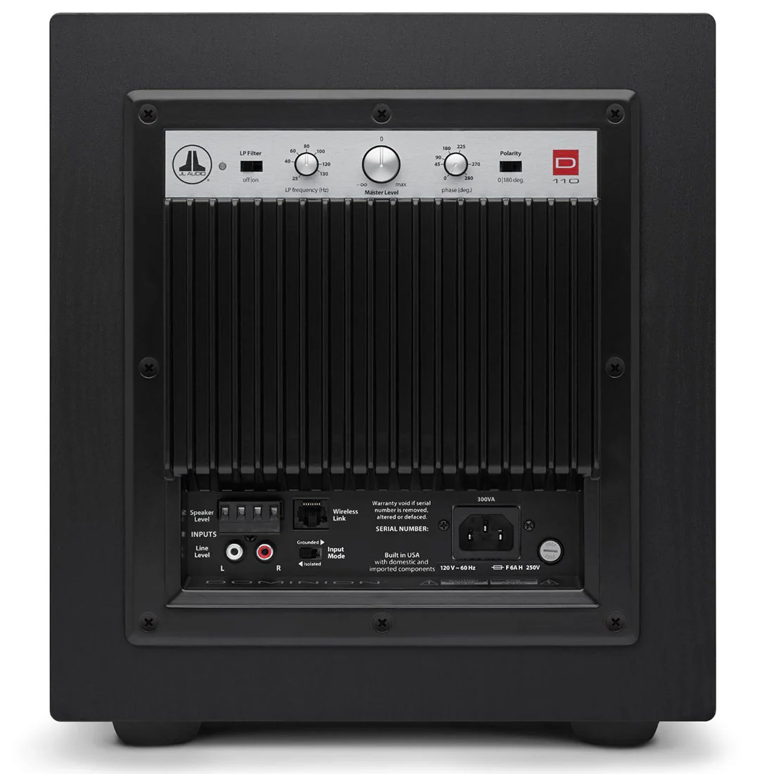 JL Audio Home Audio D110-ASH Dominion 10" Powered Subwoofer - #96283 (D110ASH) - Image 4
