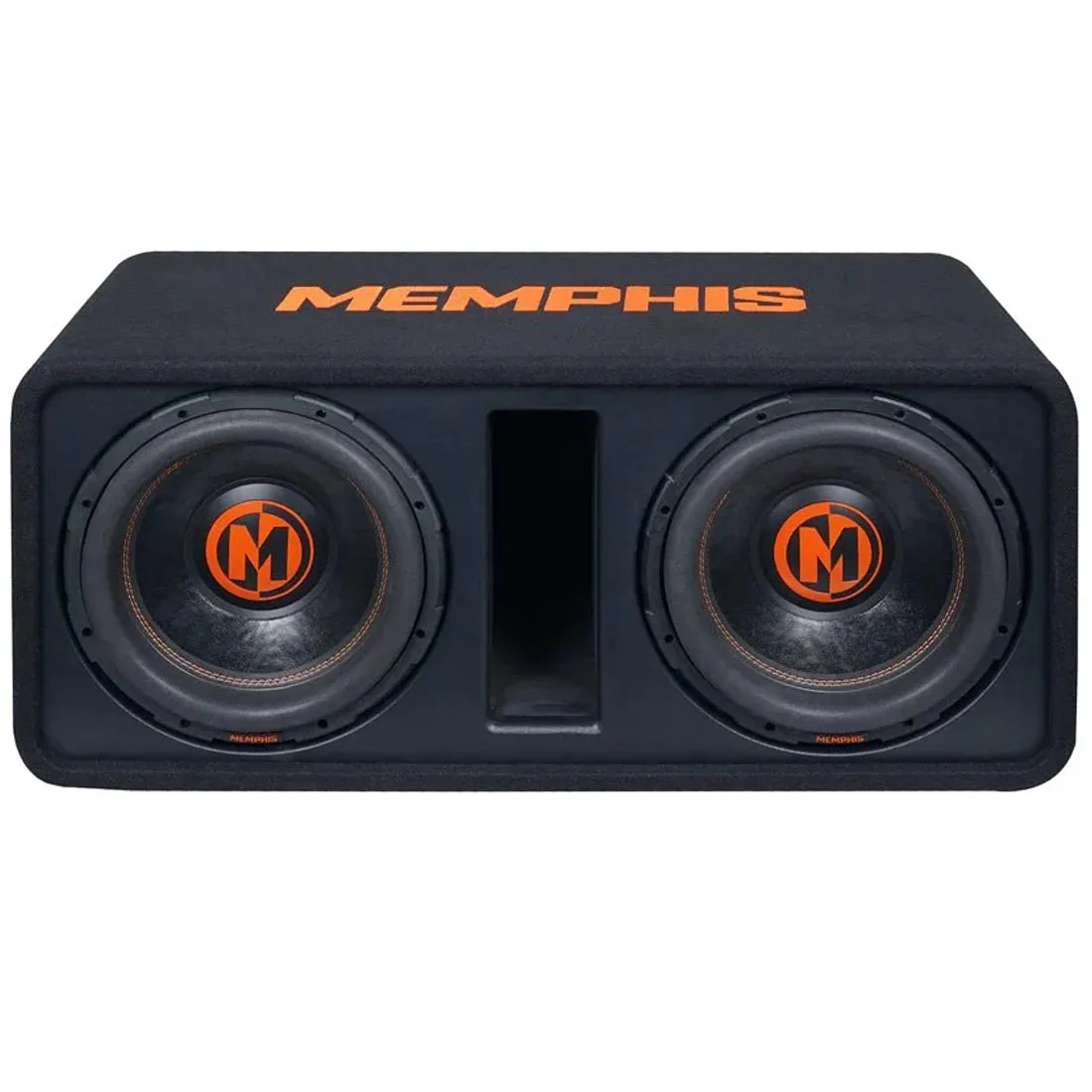 Memphis Audio MJPE12D1 Ported Loaded Dual 12" Subwoofer Enclosure (MJPE12D1)