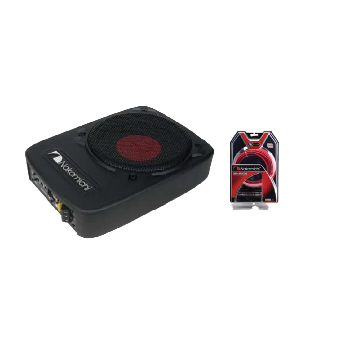 Nakamichi NBF9.5A-KIT 9.2" Active Subwoofer and 10G Amp Wire Kit