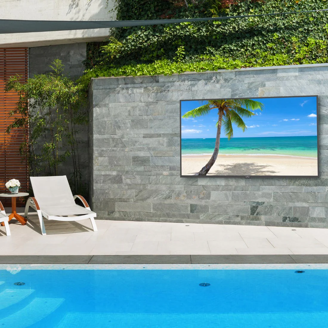 Neptune ODTV5504 55" 4K Full Sun 1500-Nit Outdoor Smart TV with Included Tilting Wall Mount - Image 11