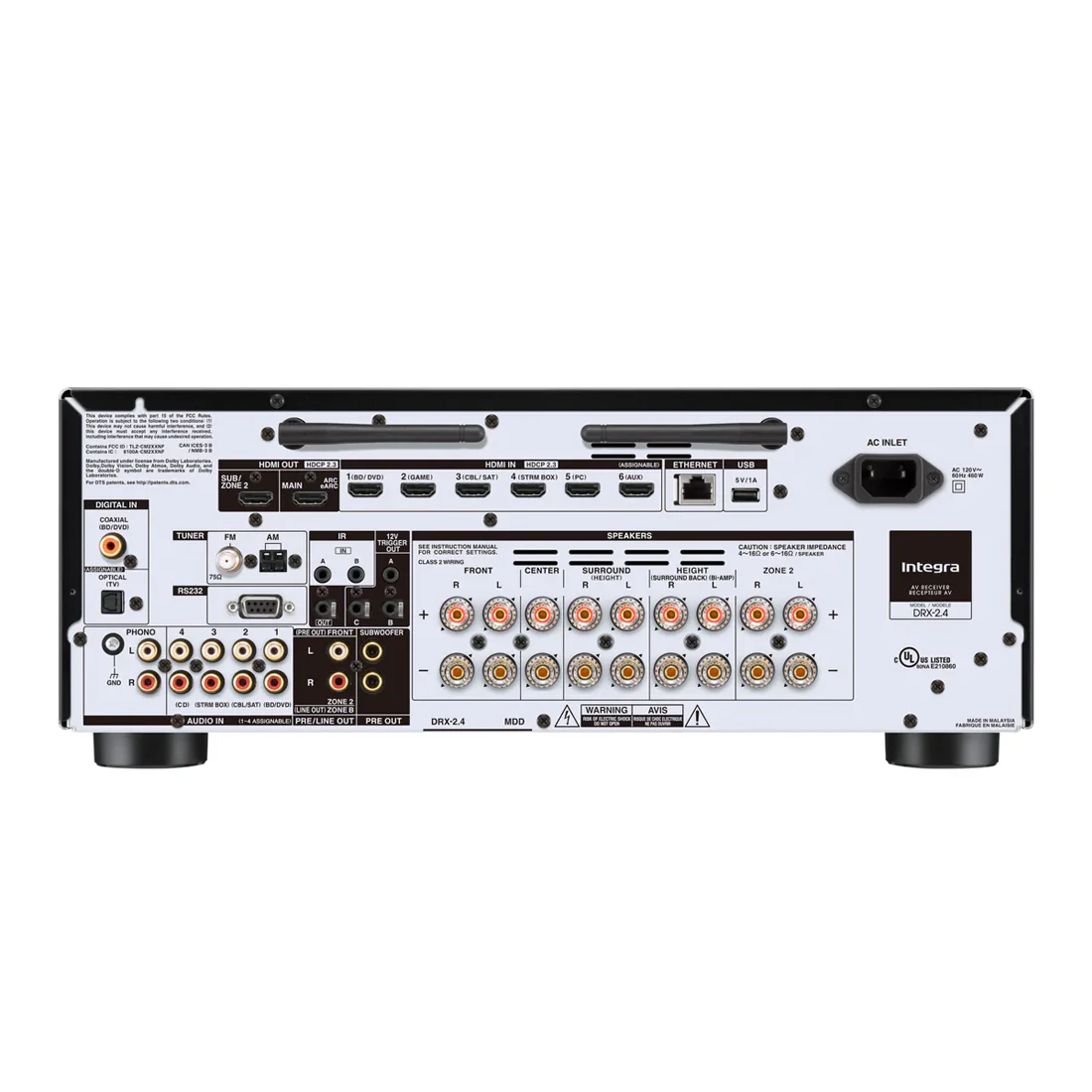 Onkyo Integra DRX-2.4 7.2-Channel 8K Network AV Receiver with Dolby Atmos - Image 4