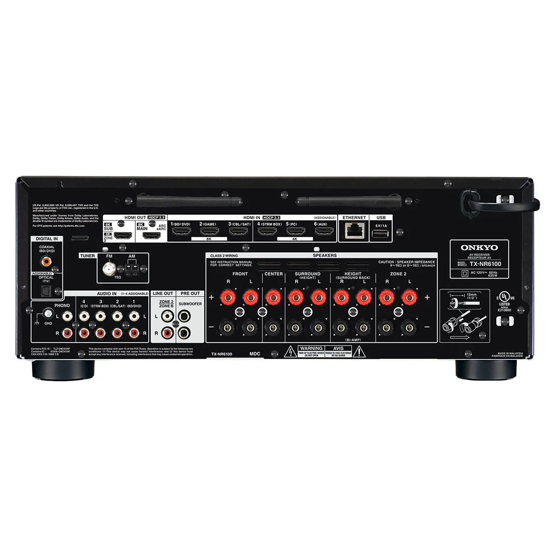 Onkyo TX-NR6100 7.2 Ch THX A/V Receiver | PSB Alpha P5 Speakers - Pair | PSB Alpha P3 Speakers - Pair | PSB Alpha S8 150W Subwoofer | PSB Alpha C10 Speaker - Bundle - Image 5