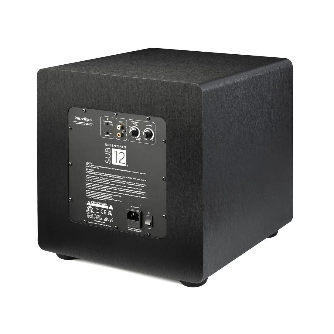 Paradigm Essential Sub Series Subwoofer - Brushed Black Vinyl - Image 8