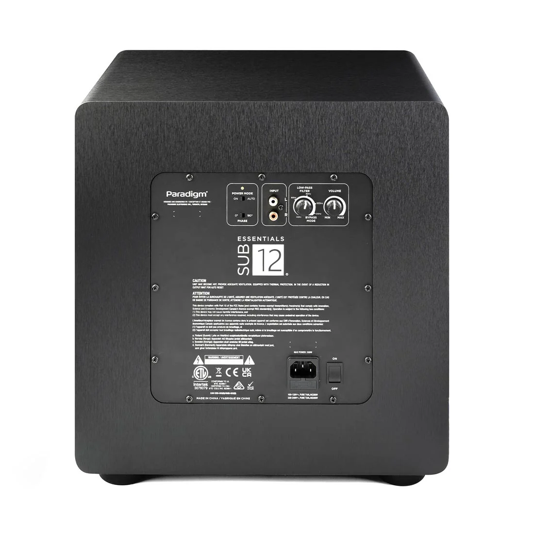 Paradigm Essential Sub Series Subwoofer - Brushed Black Vinyl - Image 9