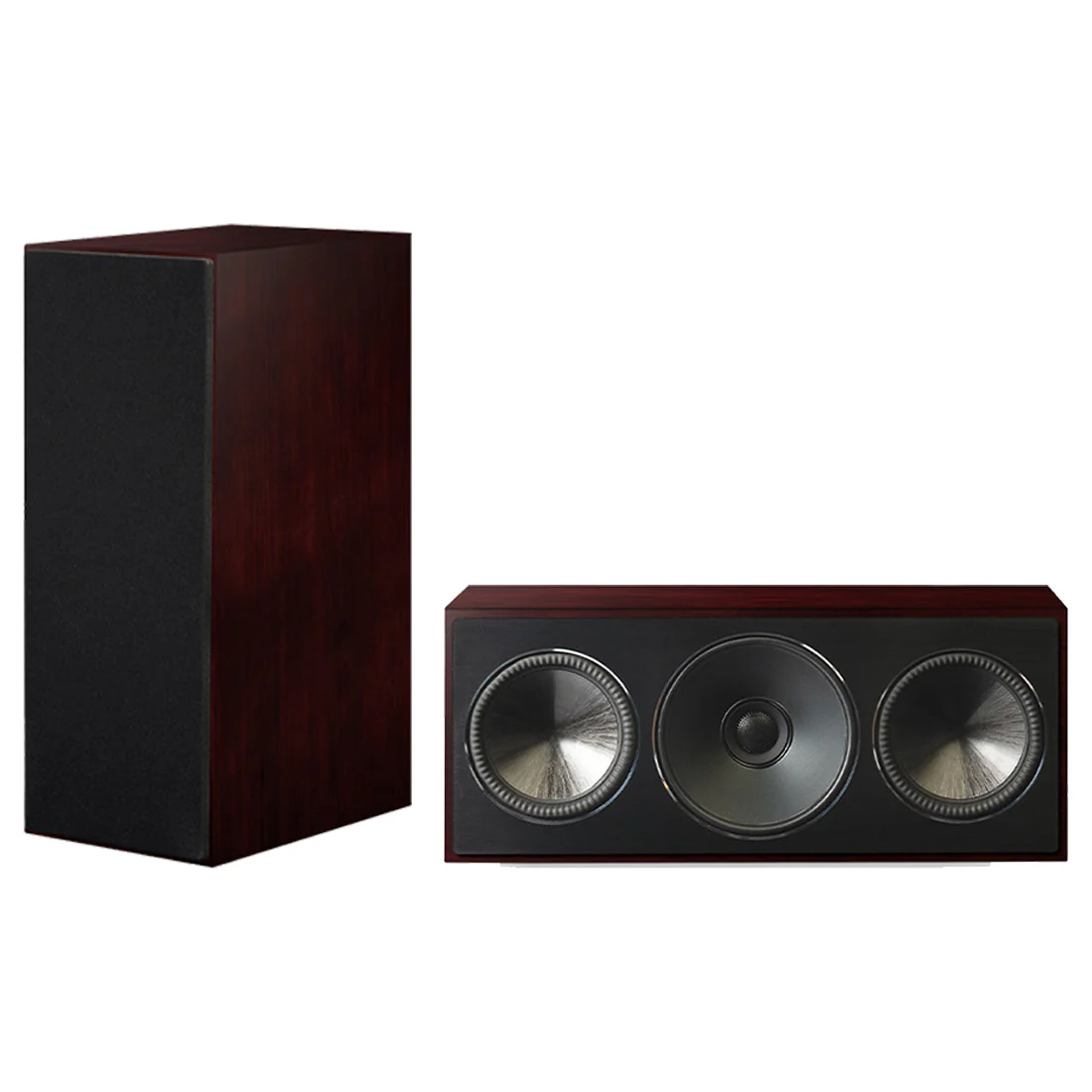 Paradigm Founder 70LCR 4-driver 3 Way LCR Center Channel Speaker - Midnight Cherry - Pair