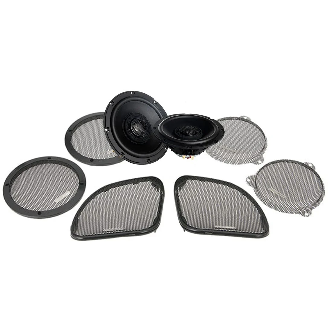 Precision Power HD14.652 6.5" 2-Ohm Fairing Speakers Upgrade Kit for Select 2014+ Harley-Davidson Touring Motorcycles - Soundstream Reserve (HD14.652)