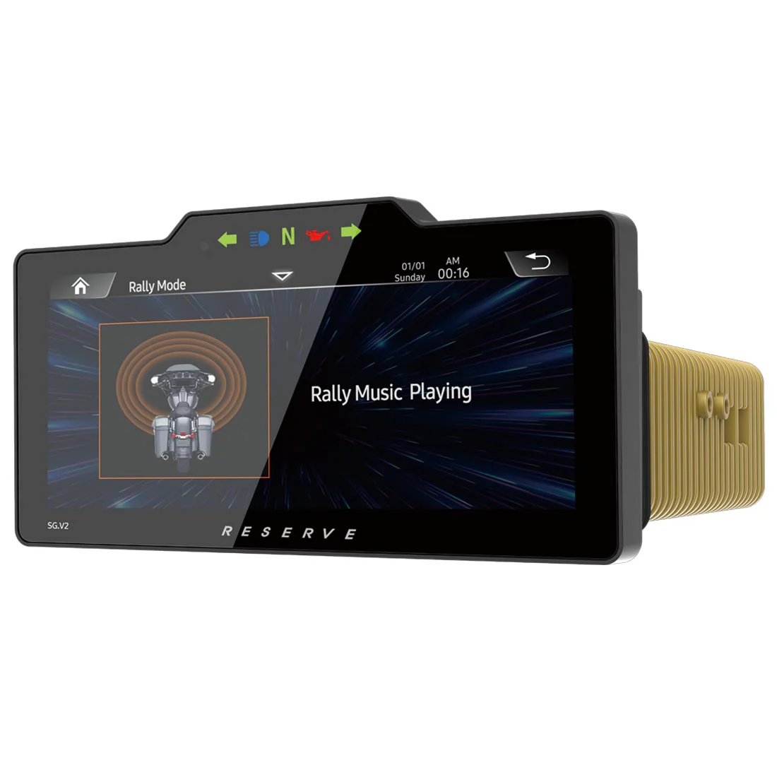 Precision Power WHD.SGV2 Plug-N-Play Head Unit for Select 1998-2013 Harley Davidson Street Glide Motorcycles - Soundstream Reserve (WHD.SGV2) - Image 5