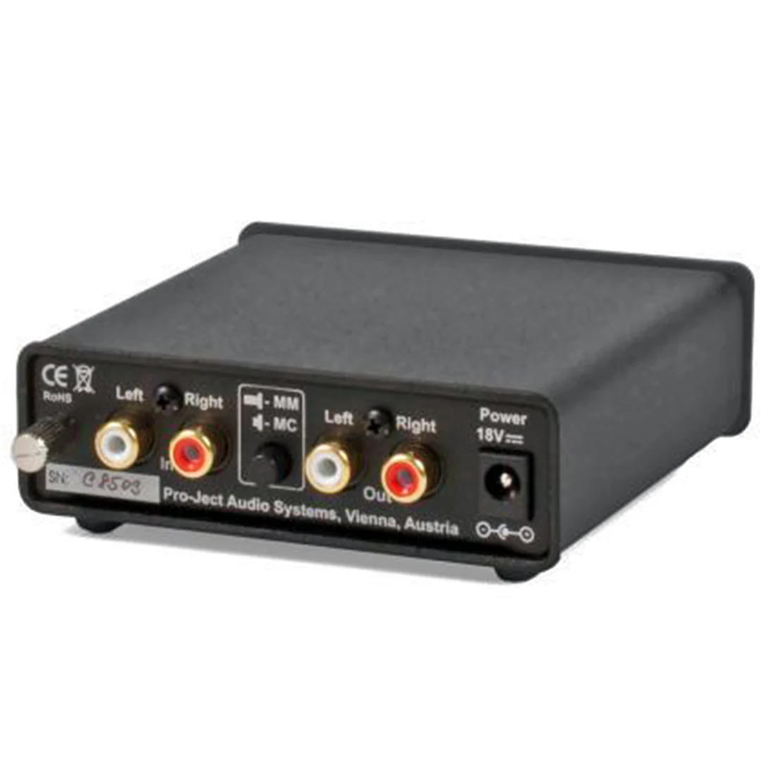 Pro-Ject PJ35827210 Phono Box DC MM and MC Pre-Amplifier - Black (PJ35827210) - Image 2