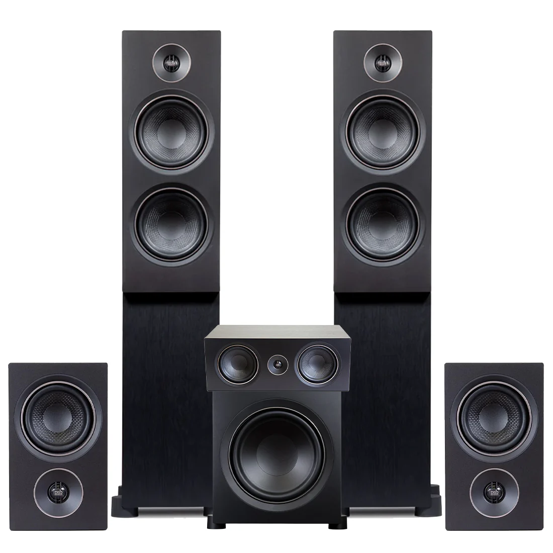 PSB Alpha Bookshelf Speaker Bundle - Black Ash #4