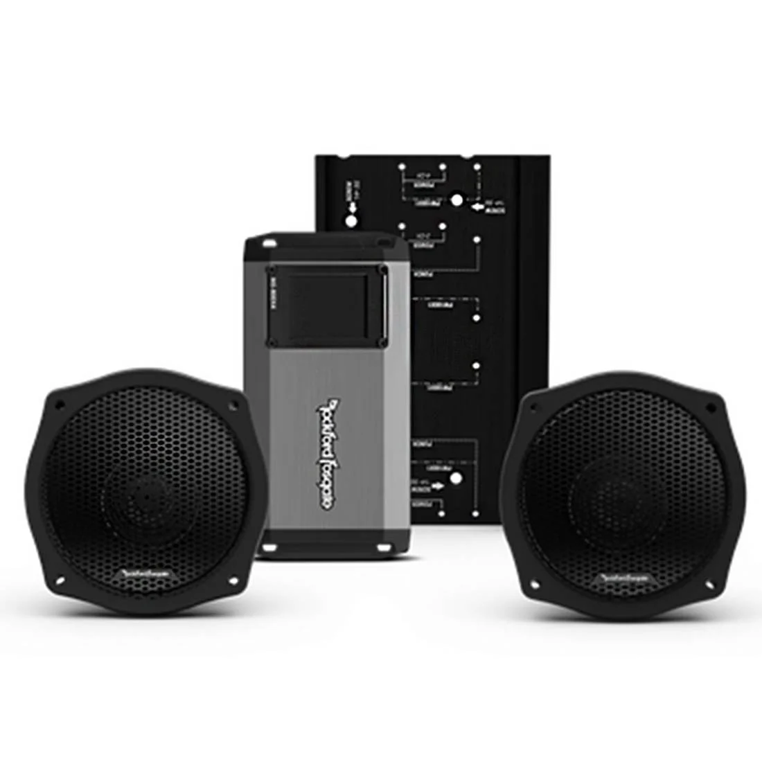 Rockford Fosgate HD9813SG-STG2 1998-2013 Harley-Davidson Street Glide & Electra Glide Stage-2 Kit (Gen-3) (HD9813SGSTG2)
