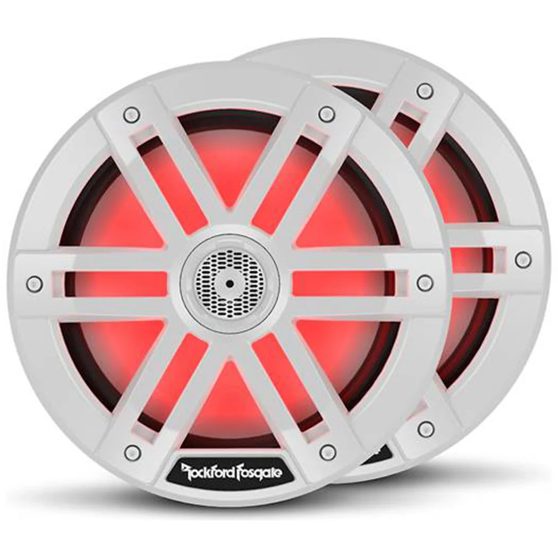 Rockford Fosgate M1-8 8" Color Optix Marine 2-Way Speakers - White (M18) (OPEN BOX - LIKE NEW)