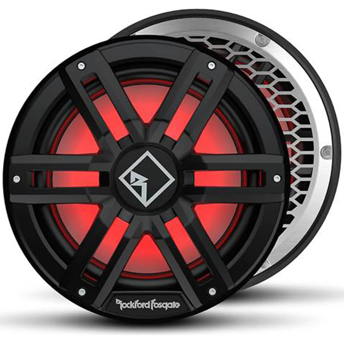 Rockford Fosgate M2D2-12SB 12" Color Optix Sealed Enclosure Marine Subwoofer - Black (M2D212SB)