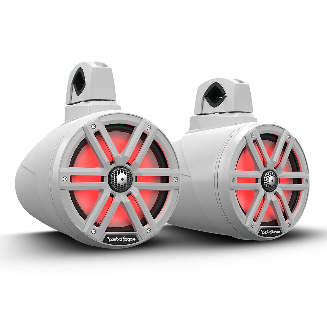 Rockford Fosgate M2WL-8 8" Color Optix Wake Tower Speakers - White - Pair (M2WL8)