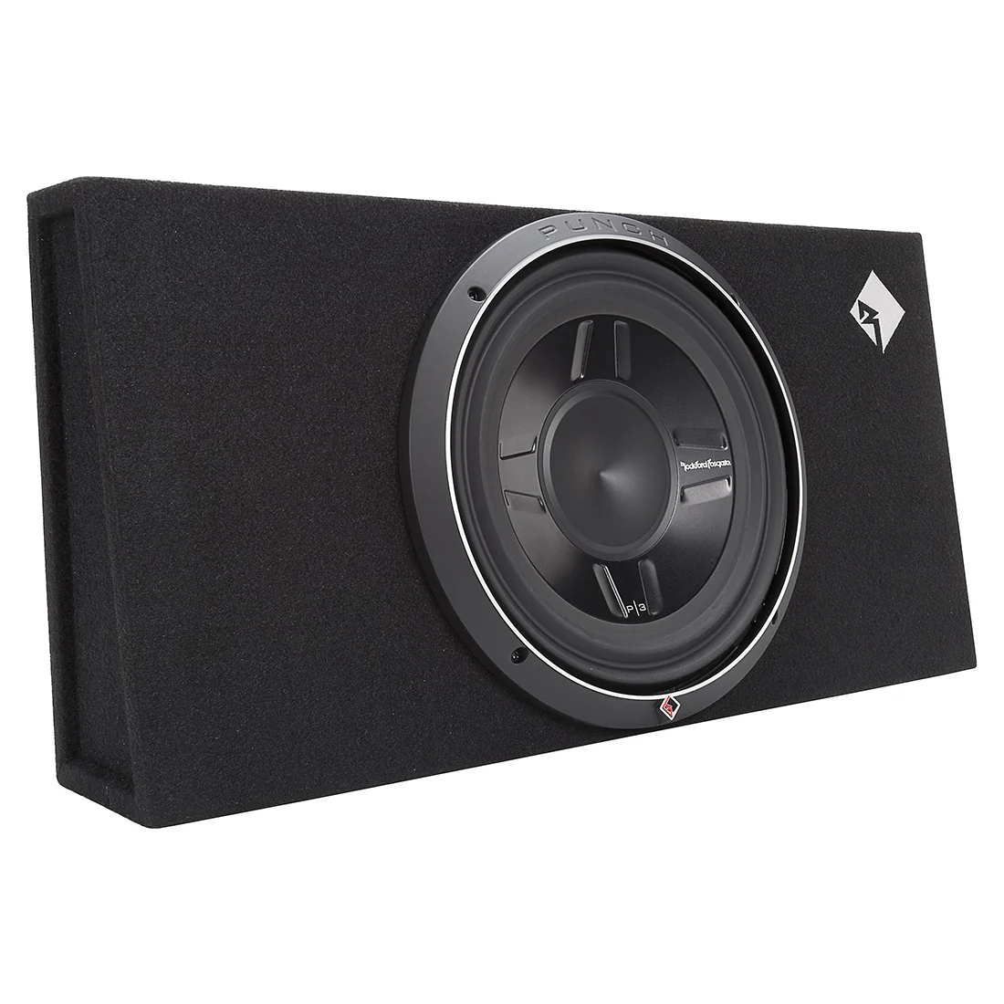 Rockford Fosgate P3S-1X12 12" Loaded Sealed Subwoofer Truck-Style Enclosure (P3S1X12)