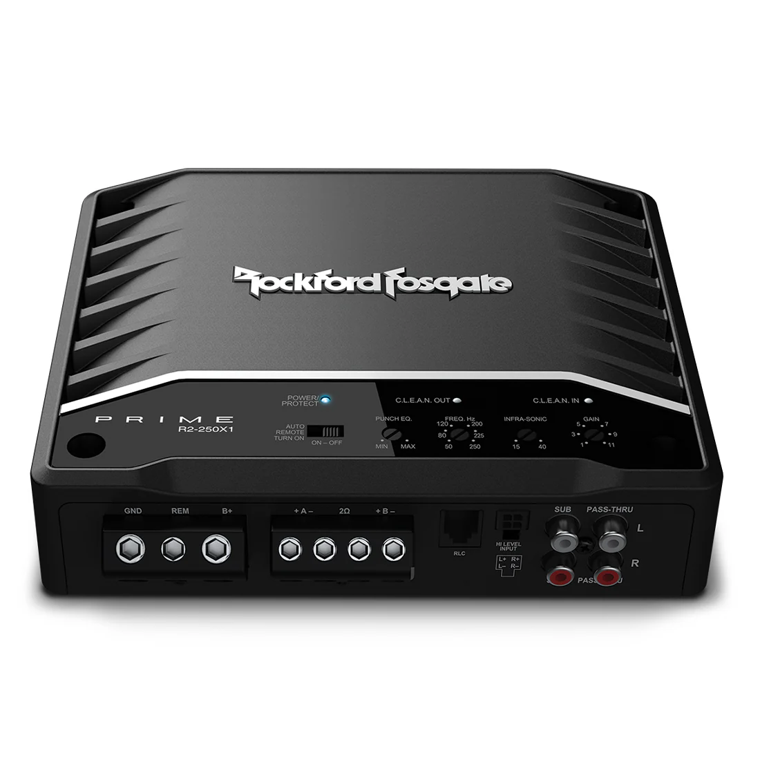 Rockford Fosgate R2S-1X10-BUNDLE 10" Shallow Loaded Subwoofer Enclosure | R2-250X1 Mono Amplifier | RFK8I Installation Kit (R2S1X10BUNDLE) - Image 8