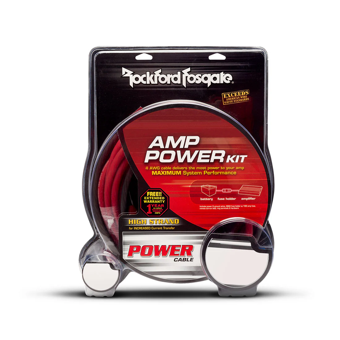 Rockford Fosgate RFK8 8 AWG Power Amplifier Installation Kit (OPEN BOX - LIKE NEW)