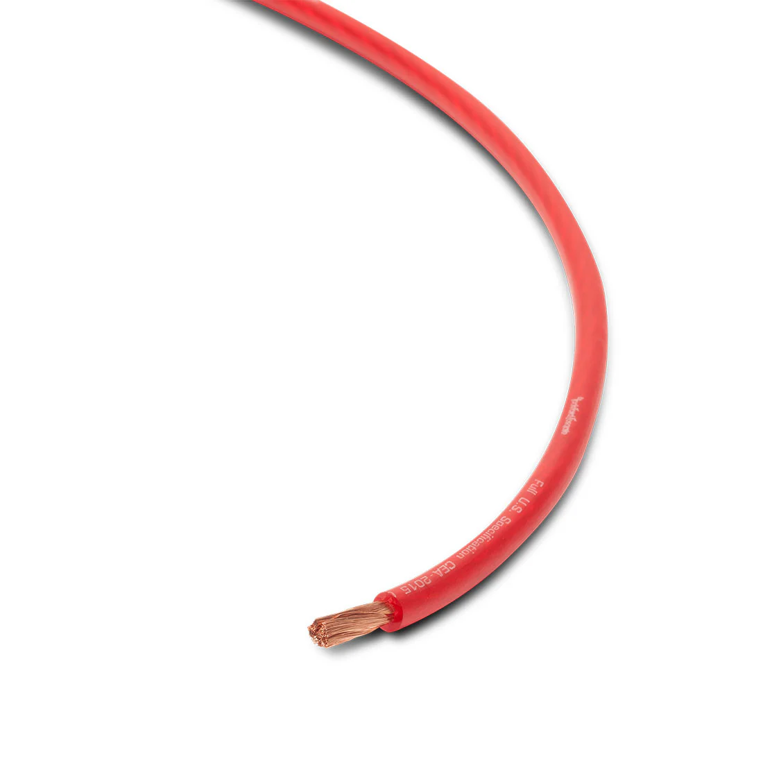 Rockford Fosgate RFW8R 250 Foot Spool 8 AWG Frosted Red Wire (RFW8R)