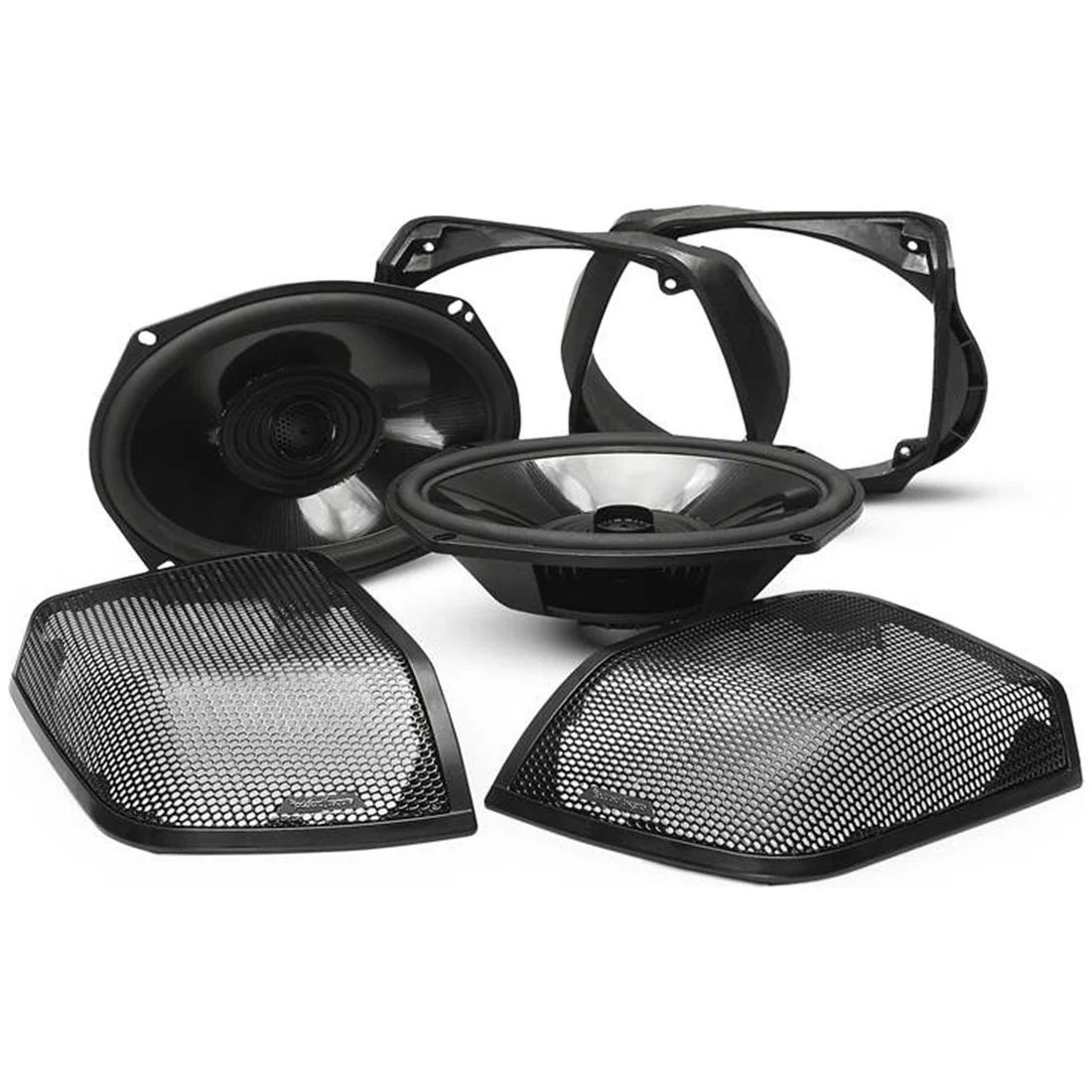 Rockford Fosgate TMS69BL14 6"x9" Full-Range Saddlebag Audio Kit for select 2014+ Harley-Davidson Motorcycles (TMS69BL14)