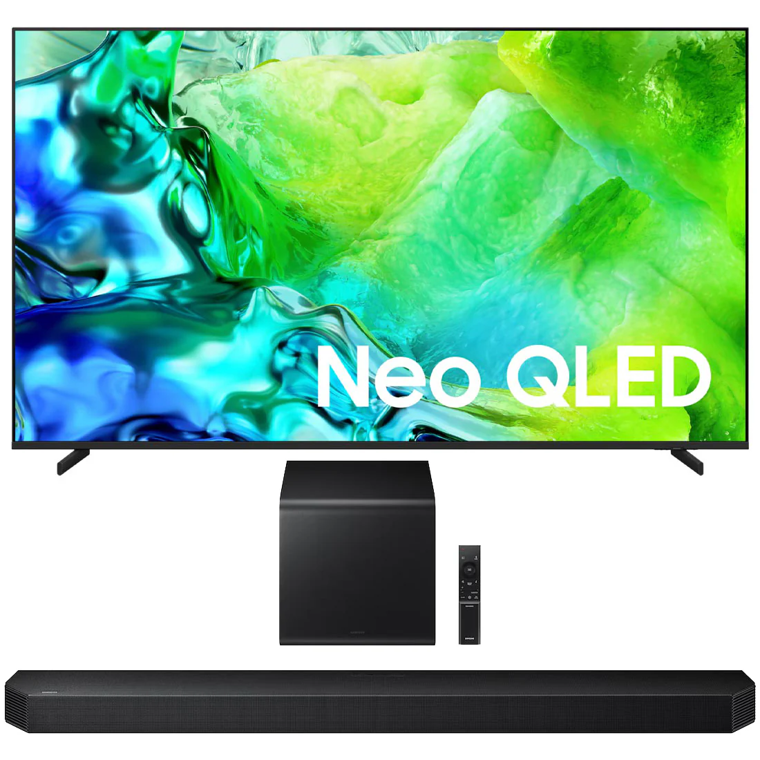 Samsung QN80H Neo QLED 4K Vision AI Smart TV | HW-Q800H/ZC 5.1.2 Channel Soundbar and Subwoofer - 2026 Bundle