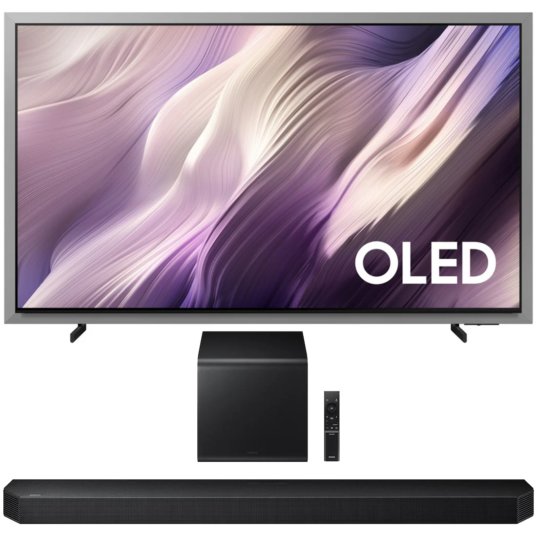 Samsung S95H OLED 4K Smart TV with Vision AI | HW-Q800H/ZC 5.1.2 Channel Soundbar and Subwoofer - 2026 Bundle