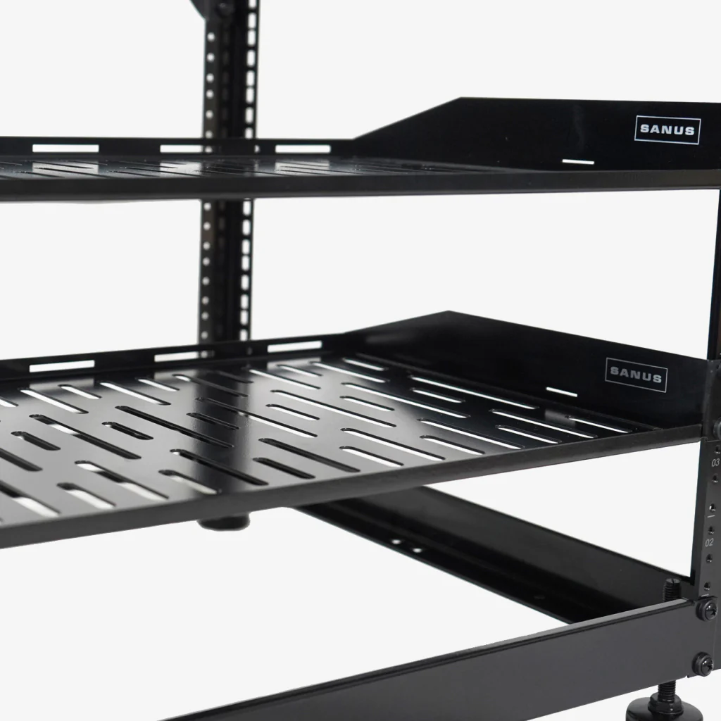 Sanus CFR1610-B1 10U AV Rack Stackable Open Frame Network Rack (CFR1610B1) - Image 5