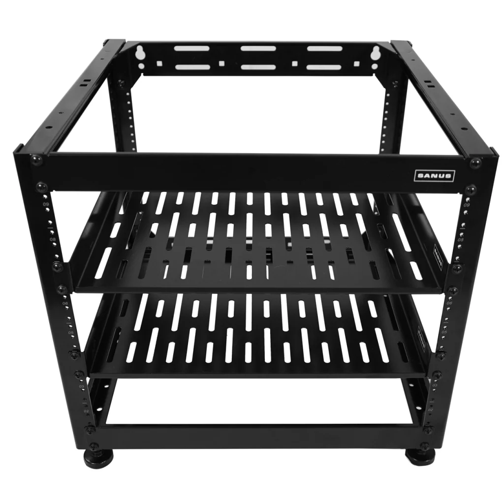 Sanus CFR1610-B1 10U AV Rack Stackable Open Frame Network Rack (CFR1610B1) - Image 7