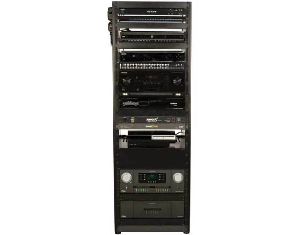Sanus CFR1620-B1 20U AV Rack Stackable Open Frame Network Rack (CFR1620B1) - Image 4