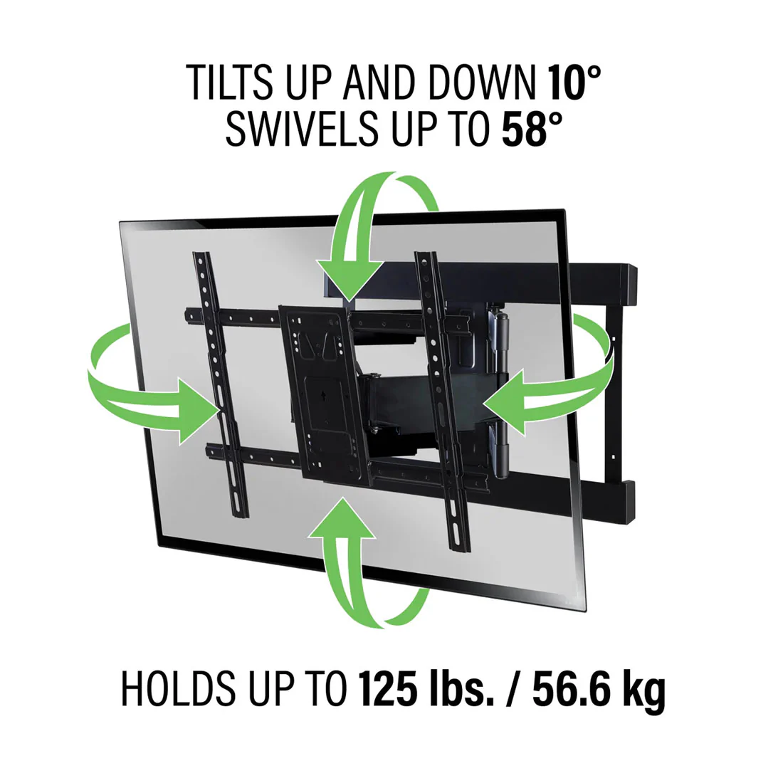 Sanus VLFS820-B2 Super Slim Full Motion TV Mount for Most 40"-90" TVs up to 125 lbs (VLFS820B2) - Image 5