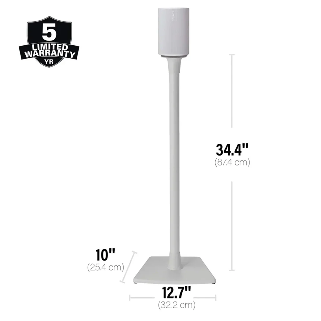 Sonos Era 100 Speaker with Sanus WSSE11 Speaker Stand - Bundle - Image 17