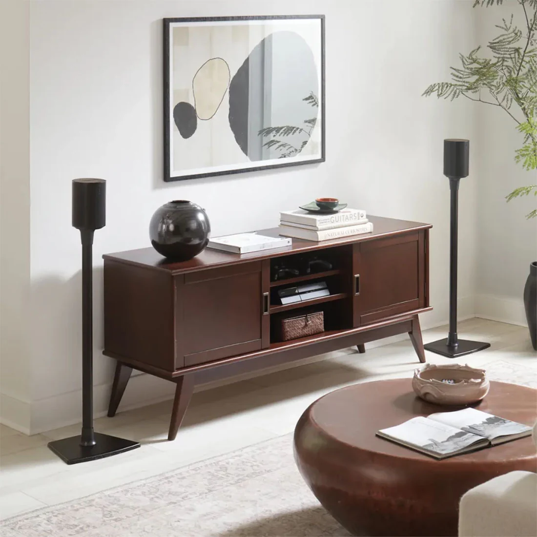Sonos Era 100 Speaker with Sanus WSSE12 Speaker Stands - Pair - Bundle - Image 10