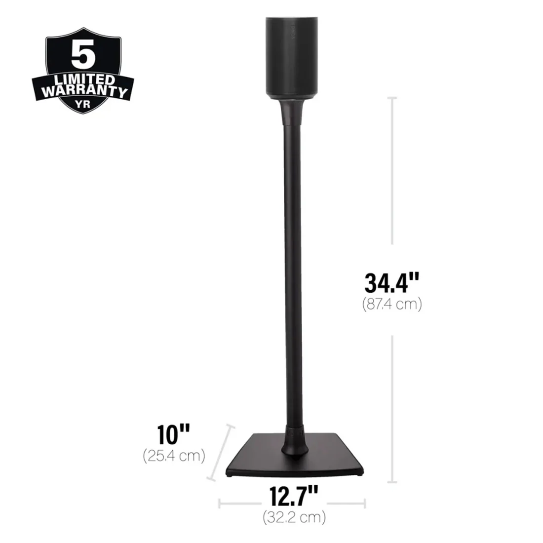 Sonos Era 100 Speaker with Sanus WSSE12 Speaker Stands - Pair - Bundle - Image 12