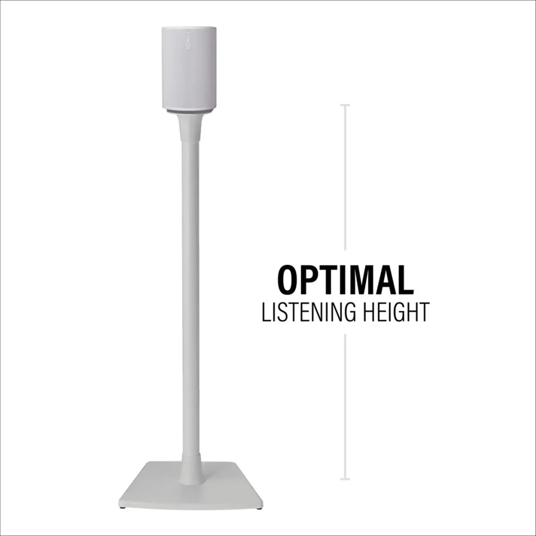 Sonos Era 100 Speaker with Sanus WSSE12 Speaker Stands - Pair - Bundle - Image 6