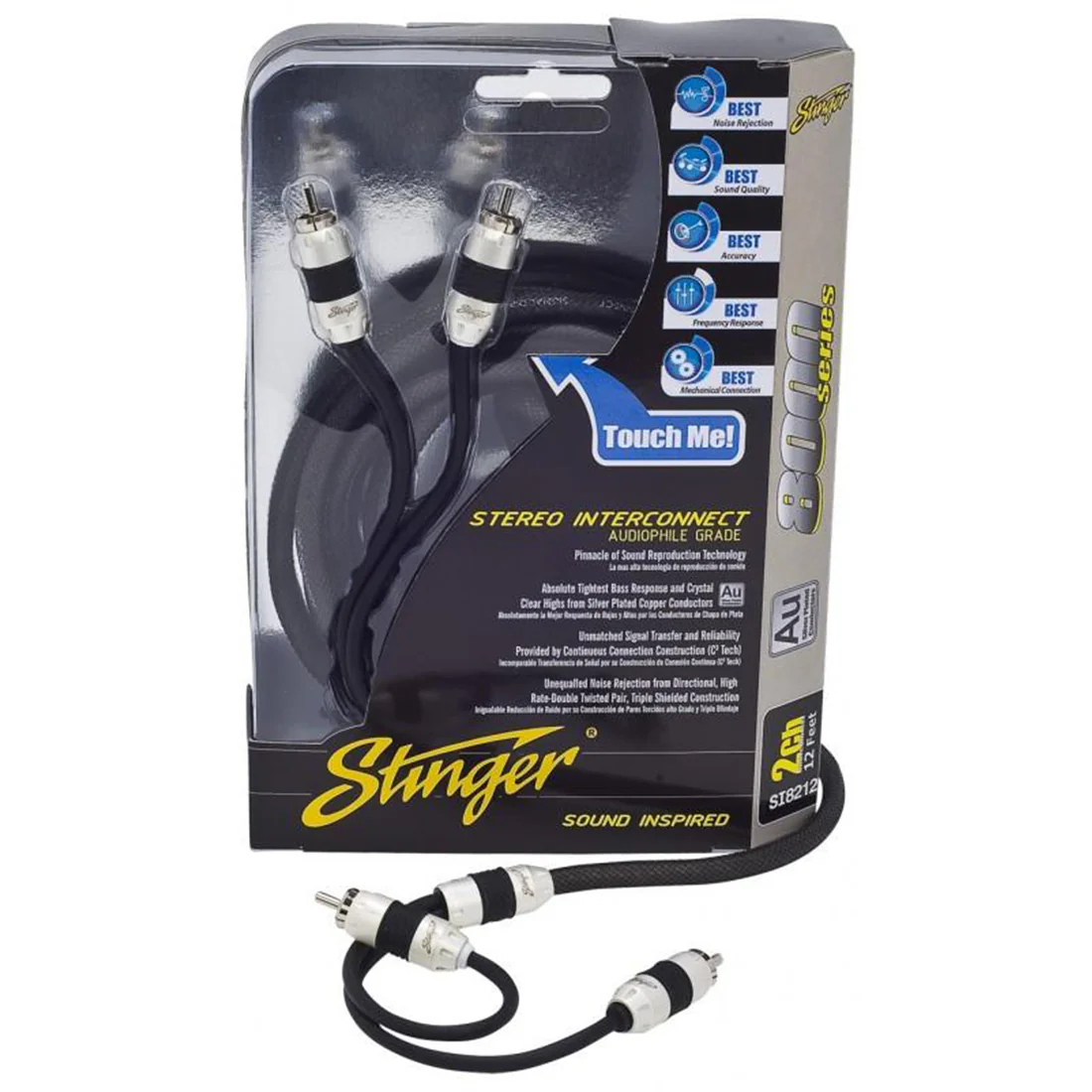 Stinger SI8220 2 Channel 20 Foot Triple Shielded Interconnect Cable (SI8220)