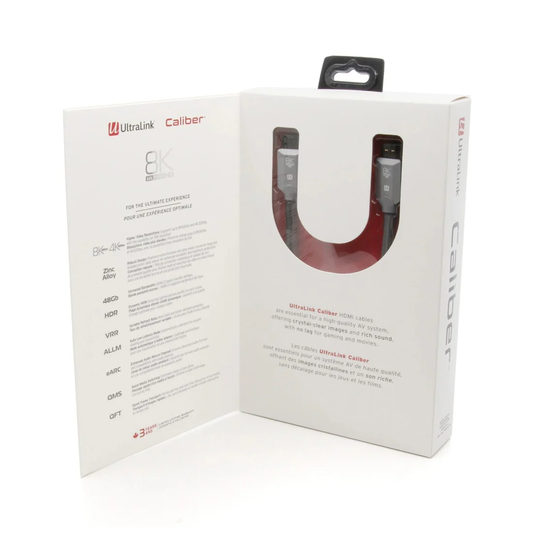 Ultralink ULC8C1M Caliber 8K Ultra High Speed HDMI Cable - 1 Meter - Image 3