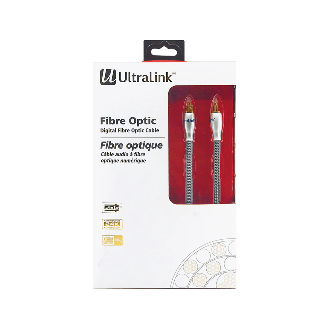 UltraLink UTD4M Caliber Digital Fiber Optical (TOSLINK) Cable, 4m (UTD4M)