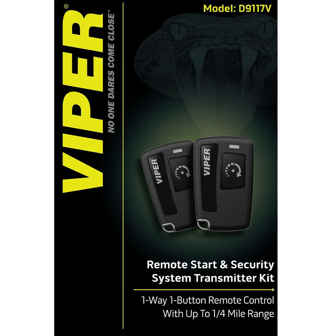 Viper D9117V 1-Button 1-Way Security System Transmitter and Remote Starter (D9117V) - Image 3