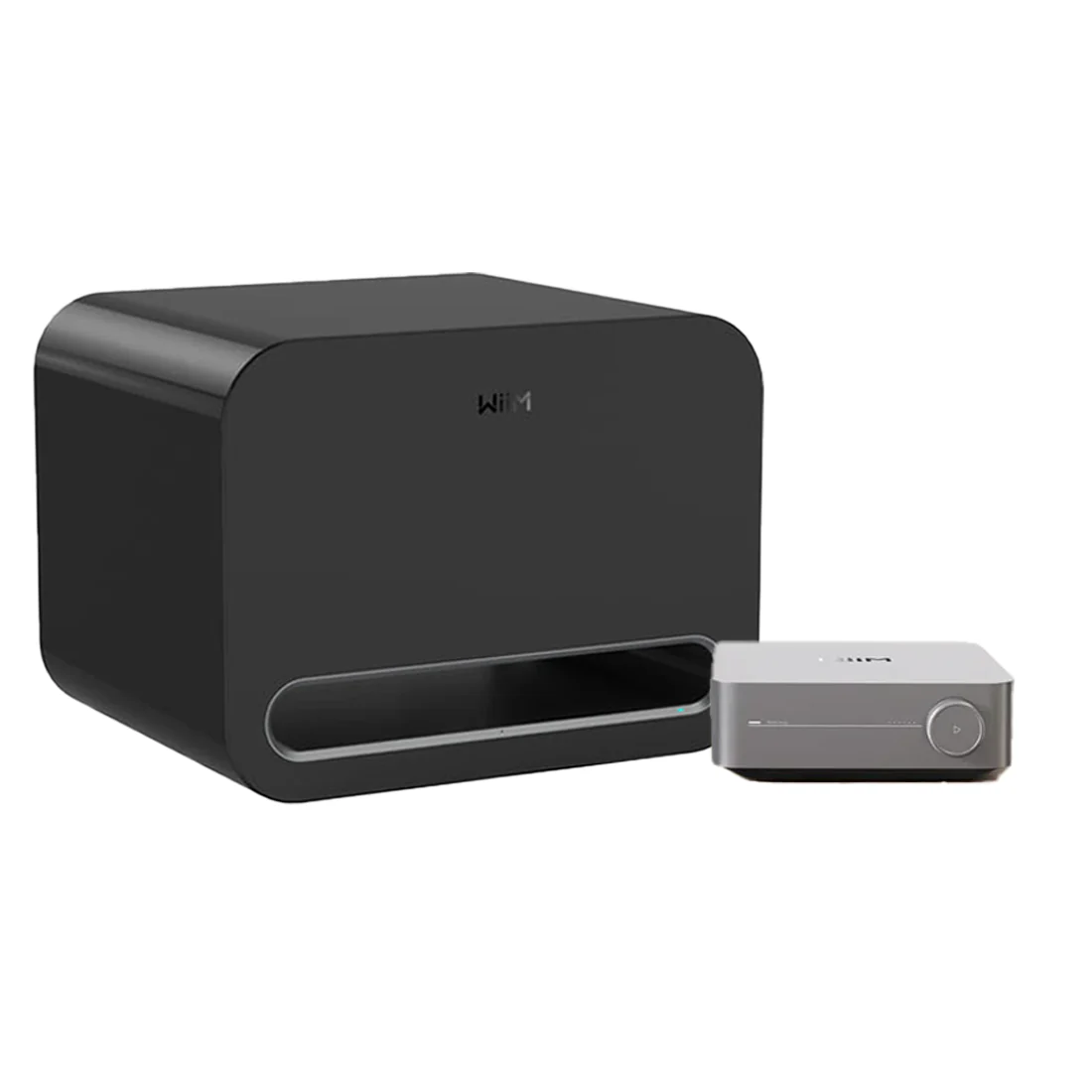 WiiM Amp Pro Streaming Amplifier | WiiM Sub Pro Wireless 8" Subwoofer - Bundle