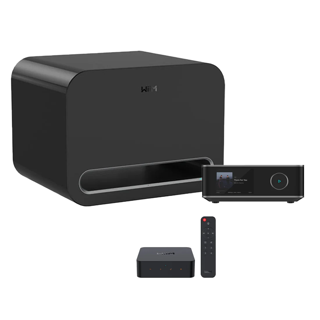 WiiM Amp Ultra Streaming Amplifier | Sub Pro Wireless 8" Subwoofer | Pro Plus Premium Multiroom Streamer - Bundle